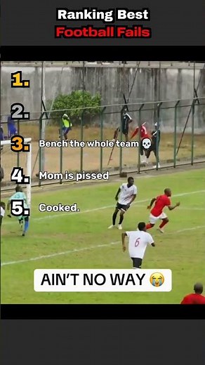 Ranking Best Football Bloopers 😭 #shorts #football #soccer