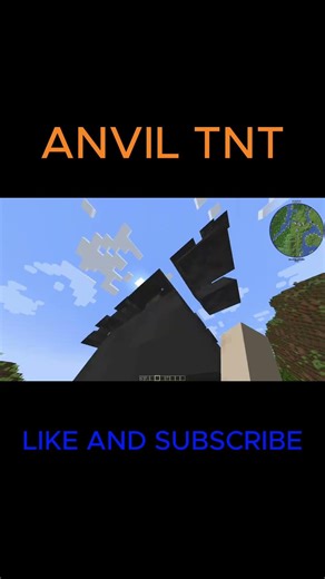 Minecraft Anvil TNT Blast 💥#minecrfat #shorts