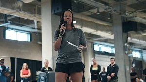 “Grief is love with nowhere to go.” Sara Wilkinson — wife of the late Navy SEAL Chad Wilkinson, CF-L4 coach, and president of The Step Up Foundation — spoke with athletes before Individual Event 5 about tragic loss, processing grief, and the meaning of tribute workouts. At the 2024 CrossFit Games, individual athletes took on a version of CrossFit Hero workout CHAD. #CrossFit #CrossFitGames #Sports | The CrossFit Games