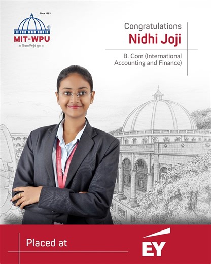 MIT-World Peace University, Pune | MIT-WPU, Pune students make their mark at EY GDS Our talented students from Banking, Finance, and Accounting have secured top positions at... | Instagram