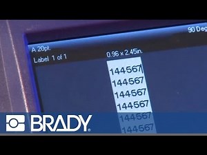How to create wire marker labels with Brady's BMP71