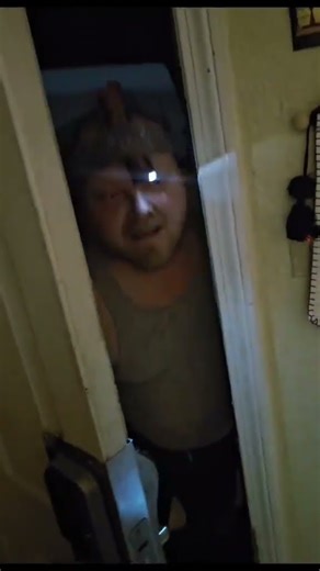 HOME INVASION CAUGHT ON CAMERA. #CRAZY TWEAKER invades random room #bugging #badidea