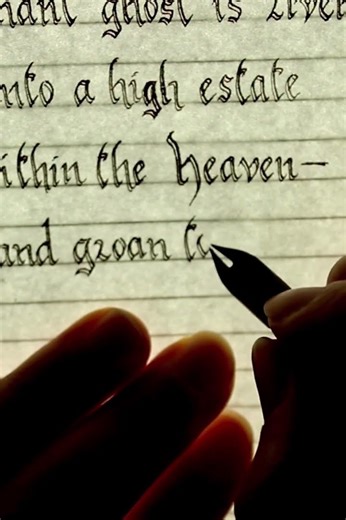 Handwriting E. A. Poe’s “Lenore” Part 14