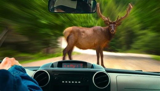 Rural road turns deadly when deer refuses to move