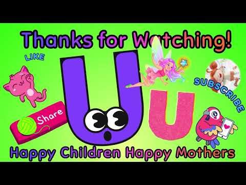 ✨ Sing-A-Long "U Is for You!" | Letter U Song for Kids | How to Draw the Letter U 🌍15 Languages!