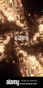 Radiant Looped Mandala: A mesmerizing depiction of a gold mandala, radiating intricate patterns and celestial energy. A symbol of inner peace and spiritual journey.