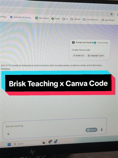 Soon, you'll see Canva showing up in your Brisk extension! No, that's not a glitch! If you're a lover of Brisk and a lover of Canva, you're in for a treat next week. @briskteaching @Canva #briskteaching #canva #edtechteachers #edtechtips