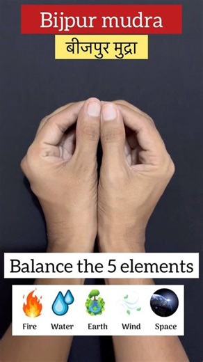 Yogacharya Ankit kukreti on Instagram: "Bijpur mudra for balance the 5 elements of nature . . . . . . . . . . . . #yoga #mudra #benefit #elements #yogateacher #yogapractice #yogaeveryday #yogaeverywhere #yogajourney #viral"