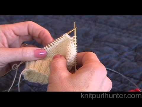 Garter Stitch Short Row Heel - Part 2