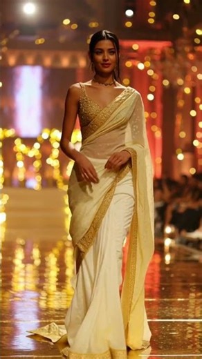 Hot Saree Ramp Walk 4 Models, 4 Unique Looks | Trending Fashion