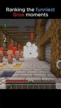 Ranking the funniest Grox moments. #minecraft #ranking #minecraftshorts