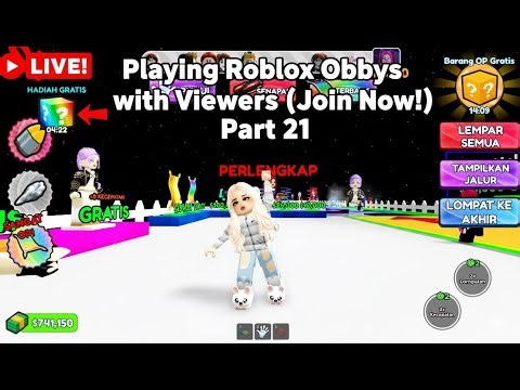 🔴 LIVE! Playing Roblox Obbys with Viewers (Join Now!) Part 21