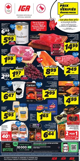 Circulaire IGA du 19 au 25 février 2026🛒🎯 https://www.circulaire-en-ligne.ca/circulaire-iga-epicerie #IGA #Épicerie #Promotions | Circulaires