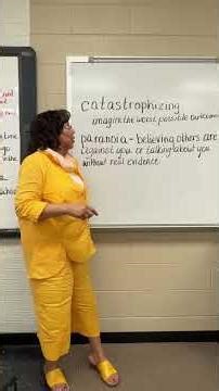 Define catastrophizing. Is it the same as phobia?