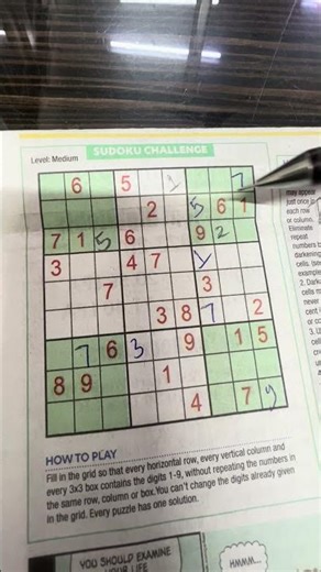 Sudoku Tips #puzzle #sudokutips #sudokustrategy #sudokutricks