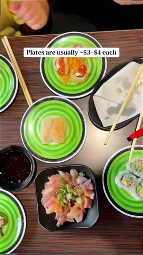 If your kids usually can’t sit still at restaurants — SAVE THIS.📍 Kura Revolving Sushi Bar