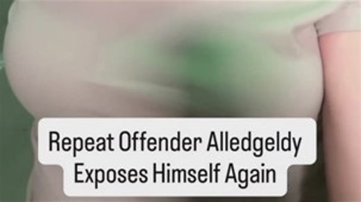 Repeat sex offender allegedly exposes himself again