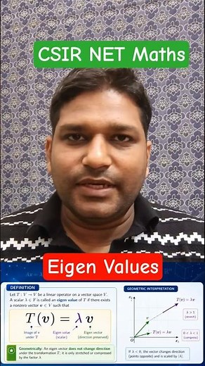 Eigen Values | Linear Algebra | CSIR NET Maths