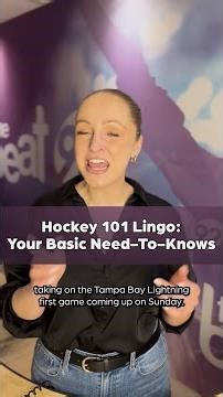 Your Basic Hockey Need-To-Knows!