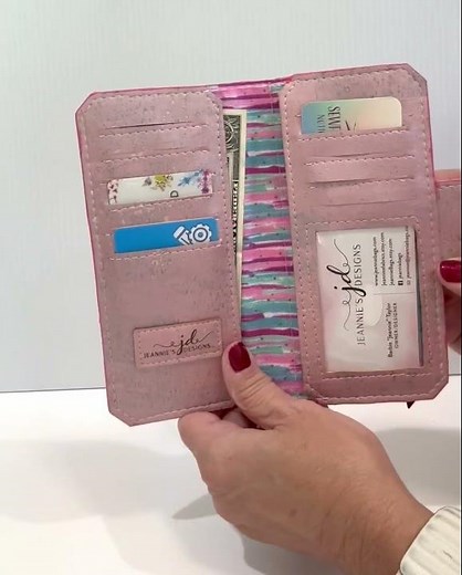 The Tall Wallet Pink Cork