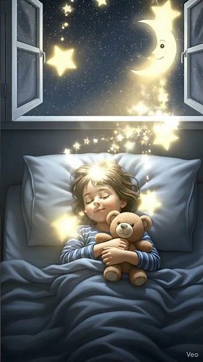 Goodnight Moon | 3D Bedtime Cartoon for Kids with Stars & Lullaby---