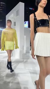 South Korean stars like G-Dragon, Irene Kim, Han Ji-hyun, Loco turned up in style for Wel11done’s spring 2024 co-ed collection in Seoul. Held at Gangnam’s K-pop square, the collection presented a refined update for the streetwear brand. 📹: @dennihu | WWD