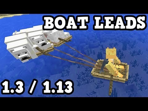 Minecraft Xbox / PE Exclusive Aquatic Feature: BOAT LEADS Tutorial
