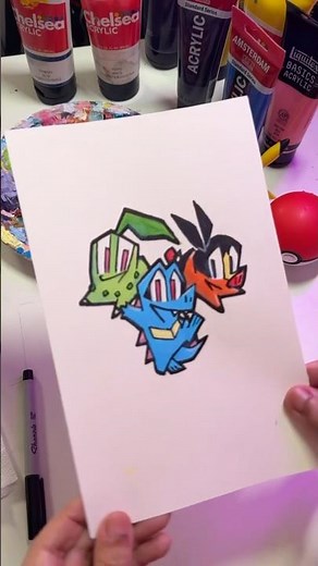 Speed Drawing ZA Starters ✨ #pokemon #speeddrawing #speedpaint #timelapse #drawing