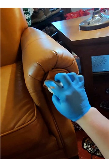 Leather repair and restoration #leatherrepair #leatherrestoration | leather