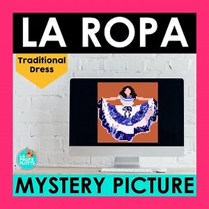 Spanish Clothing Vocabulary Digital Mystery Picture La Ropa Spanish Pixel Art