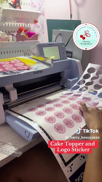 Cherry Cake Topper and Stickers for 18th Birthday