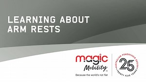 Arm pads are an important part of wheelchair set up. Lachie takes you through the options available on a Magic Mobility wheelchair | Magic Mobility