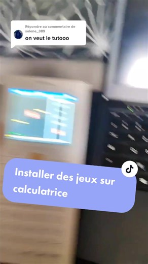 Réponse à @solene_389 Installer des jeux sur sa calculatrice pokémon ou Mario bros sur calculatrice #lycee #fyp