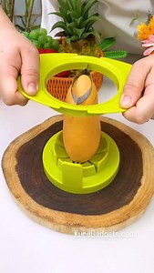 🍊🍋🍍 Looking for a new way to up your kitchen game? Say hello to my new favorite tool - the mango slicer! 🙌🏼 Not only does it make slicing mangoes a breeze, but it also saves me time and effort in the kitchen. 💪🏼 Who knew such a simple tool could make such a big difference? 💛 So here's a little reminder to never stop exploring and trying new things, because you never know what hidden gems you might find. 🌟 #MangoSlicer #KitchenTool #Inspirational #NeverStopExploring #UpgradeYourKitchen #