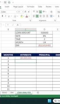 Calculate Interest on EMI in Seconds! No Calculator Needed #excel #spreadsheetmagic