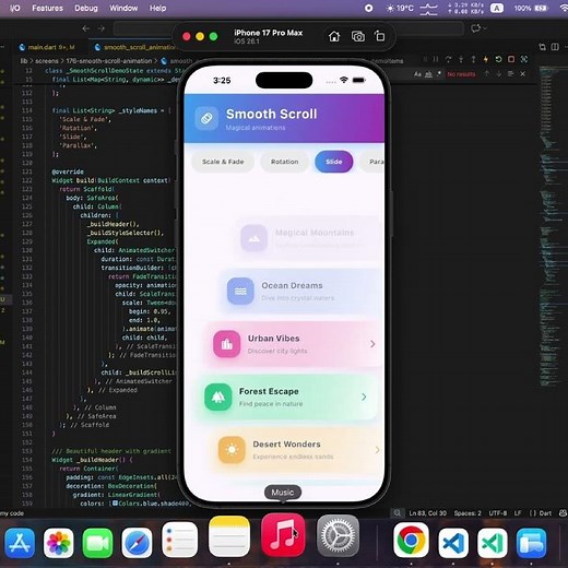 Smooth Scroll Animation in #flutter