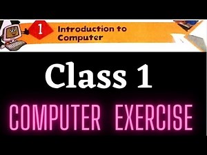 computer exercise class for class1। ques। ans of chp1। #pgschool #computerclass #ncert