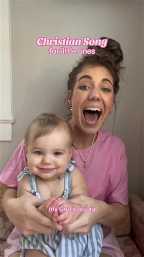 ShaunaSpeechMama on Instagram: "A Christian song you and your little one can sing together with gestures!!! 💖 Song🎶 My God is so big so strong and so mighty there’s nothing my God cannot do My God is so big so strong and so mighty there’s nothing my God cannot do The mountains are His the rivers are His the stars are his handy work too *ba doo boo* My God is so big so strong and so mighty there’s nothing my God cannot do for YOUUUUU🎶"