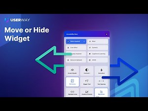 How to Move or Hide the UserWay Accessibility Widget