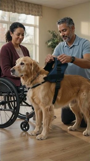 They Removed His Harness—Then Showed Him a Tennis Ball 🥹