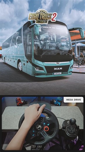 👆 ETS2 Bus mod / Man Lions Coach / Snowymoon Lighting V2 Graphics mod