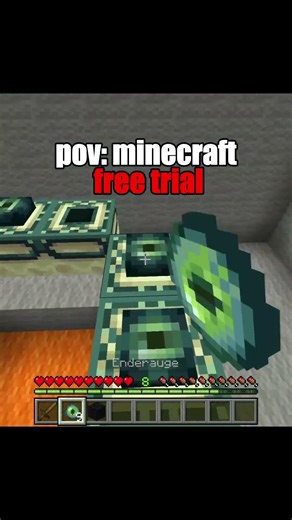 💀Minecraft free trial be like #shorts #minecraft #meme #lol