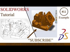 Lecture#10 | SOLIDWORKS TUTORIAL for beginner Exercise 11| for Mechanical engineering | #Example 11