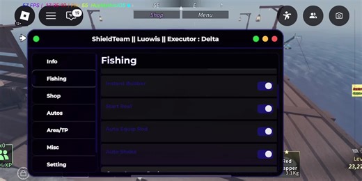 Script Fisch in Roblox Gameplay