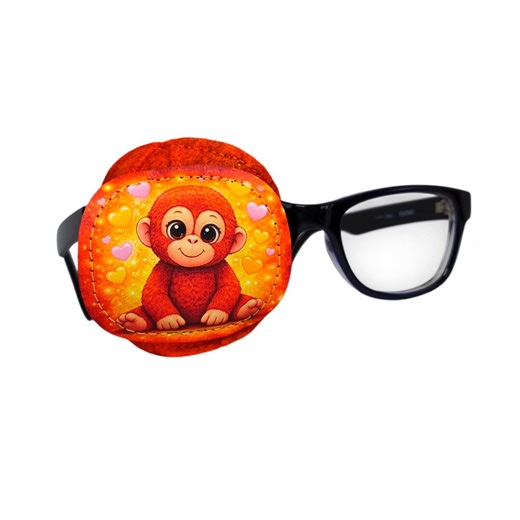 Kids Eye Patch for Glasses | Lazy Eye & Amblyopia Treatment | Strabismus Vision Therapy | Full Coverage Soft Patch Cute Monkey Design - Etsy