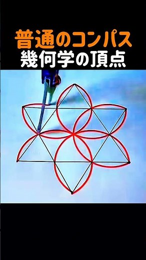 普通のコンパス 幾何学の頂点