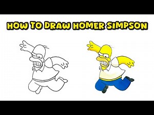 How to Draw Homer Simpson – Simple Lesson for Fans of The Simpsons