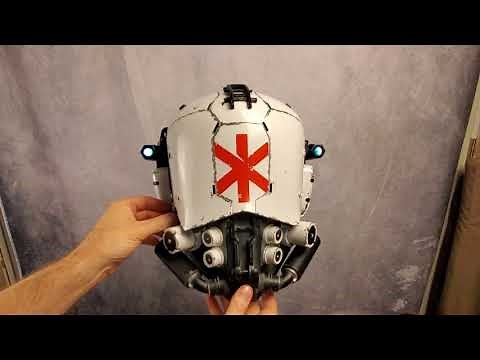 3D printed Cyberpunk 2077 Trauma Team helmet