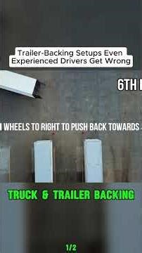 Truck & Trailer Backing - 3 Different Setups with 3 Different Tandem Setting #semitruck #truckdriver