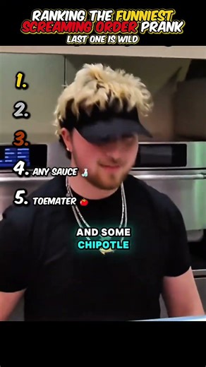 Ranking the Funniest Screaming Order Prank #funny #shorts #order #prank #ranking